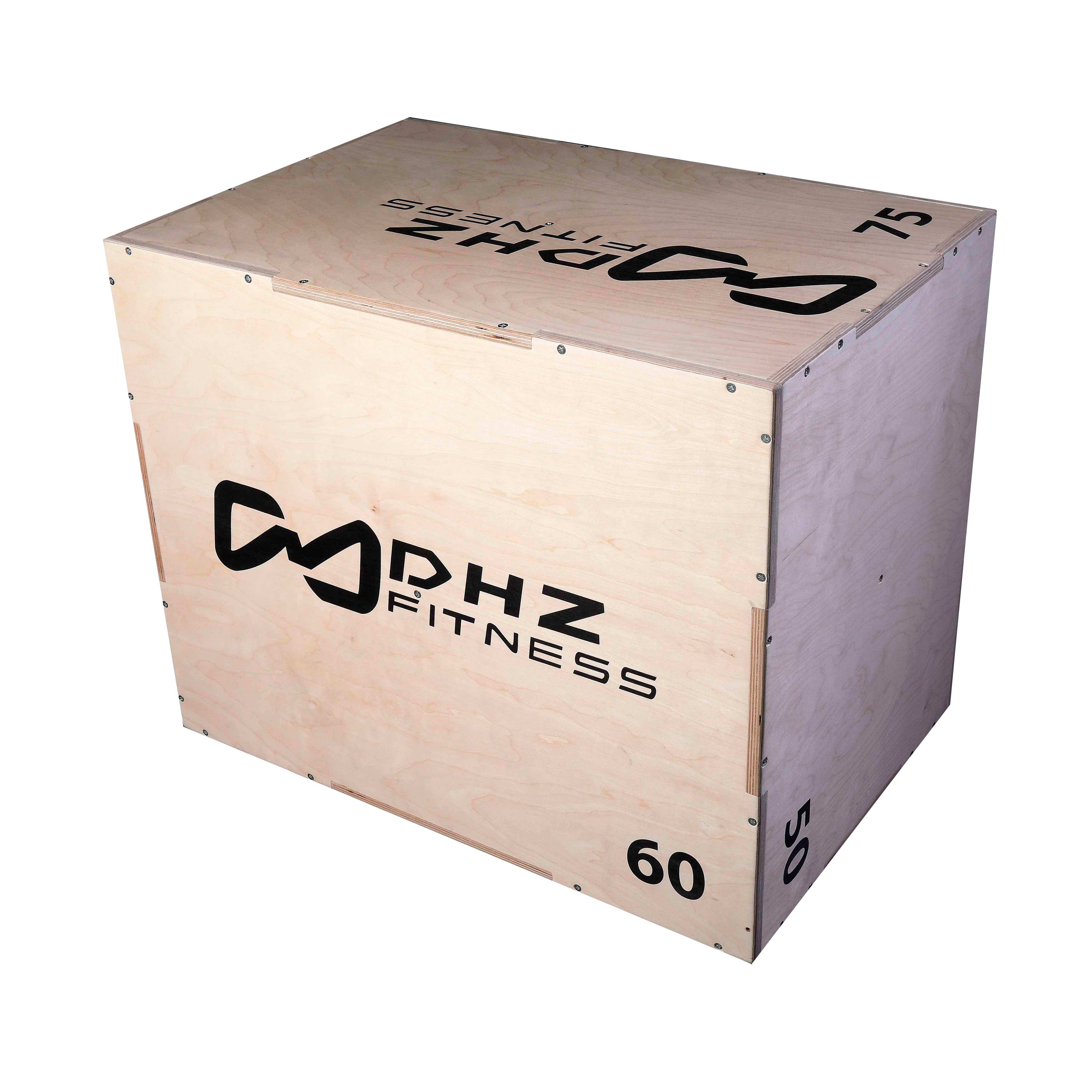 Универсальный PLYO BOX разборный с разметкой шкалы наклона, фанера, DHZ, 3 в 1, 50-60-75см - в интернет магазине Acrobat24.ru в Новосибирске