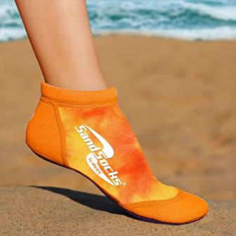Носки для пляжного волейбола VINCERE SHORT ANKLE SPRITE ORANGE SUNSET SAND SOCKS - купить в интернет магазине Acrobat24.ru в Новосибирске