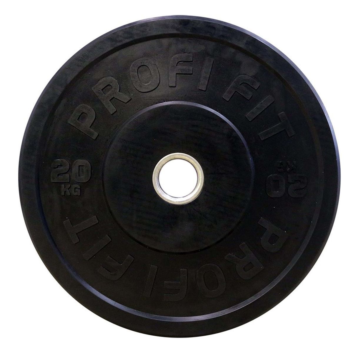 Диск для штанги каучуковый, черный D51 мм PROFI-FIT 20 кг - в интернет магазине Acrobat24.ru в Новосибирске